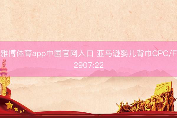 雅博体育app中国官网入口 亚马逊婴儿背巾CPC/F2907:22