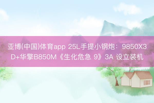 亚博(中国)体育app 25L手提小钢炮：9850X3D+华擎B850M《生化危急 9》3A 设立装机