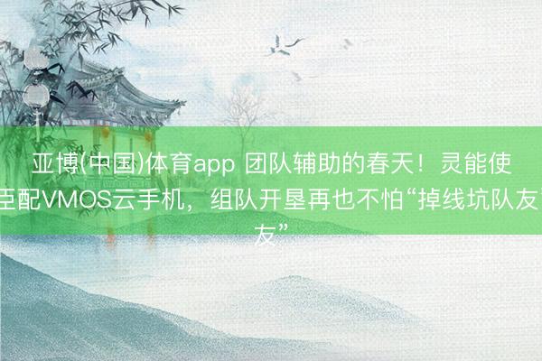 亚博(中国)体育app 团队辅助的春天！灵能使臣配VMOS云手机，组队开垦再也不怕“掉线坑队友”