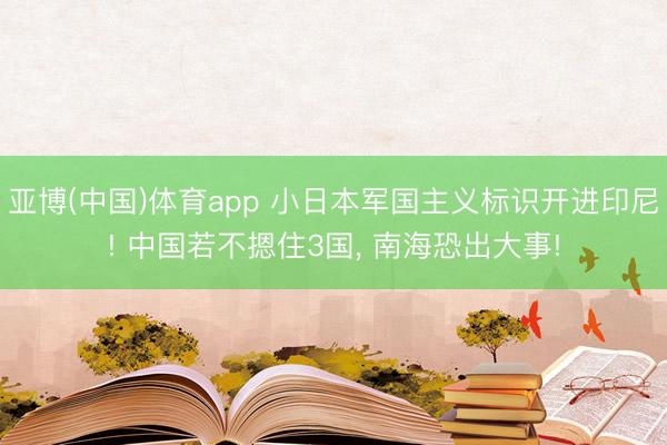 亚博(中国)体育app 小日本军国主义标识开进印尼! 中国若不摁住3国， 南海恐出大事!